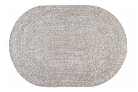 Braid Dehor Tappeto ovale solid beige