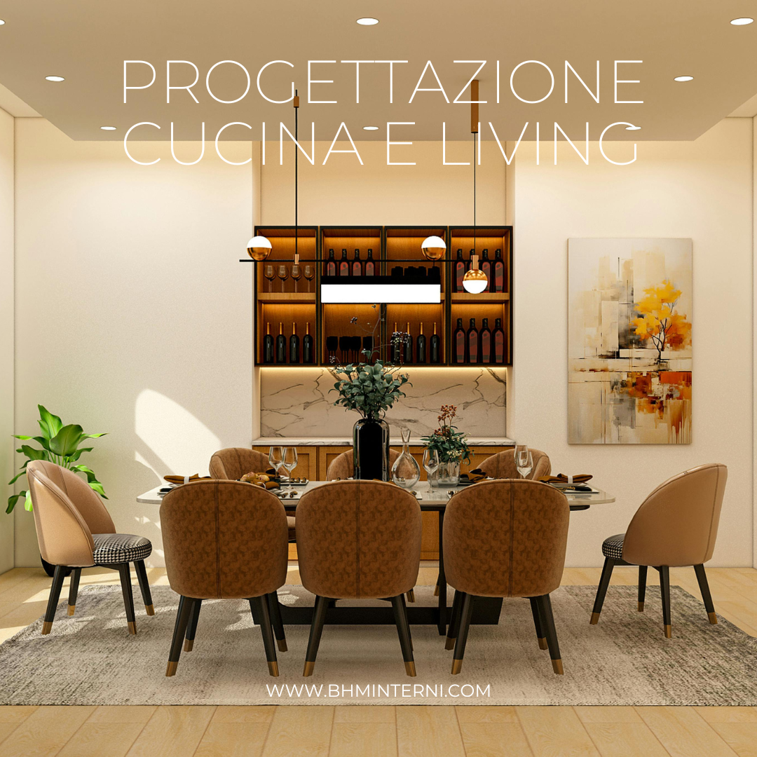 Progettazione cucina e living
